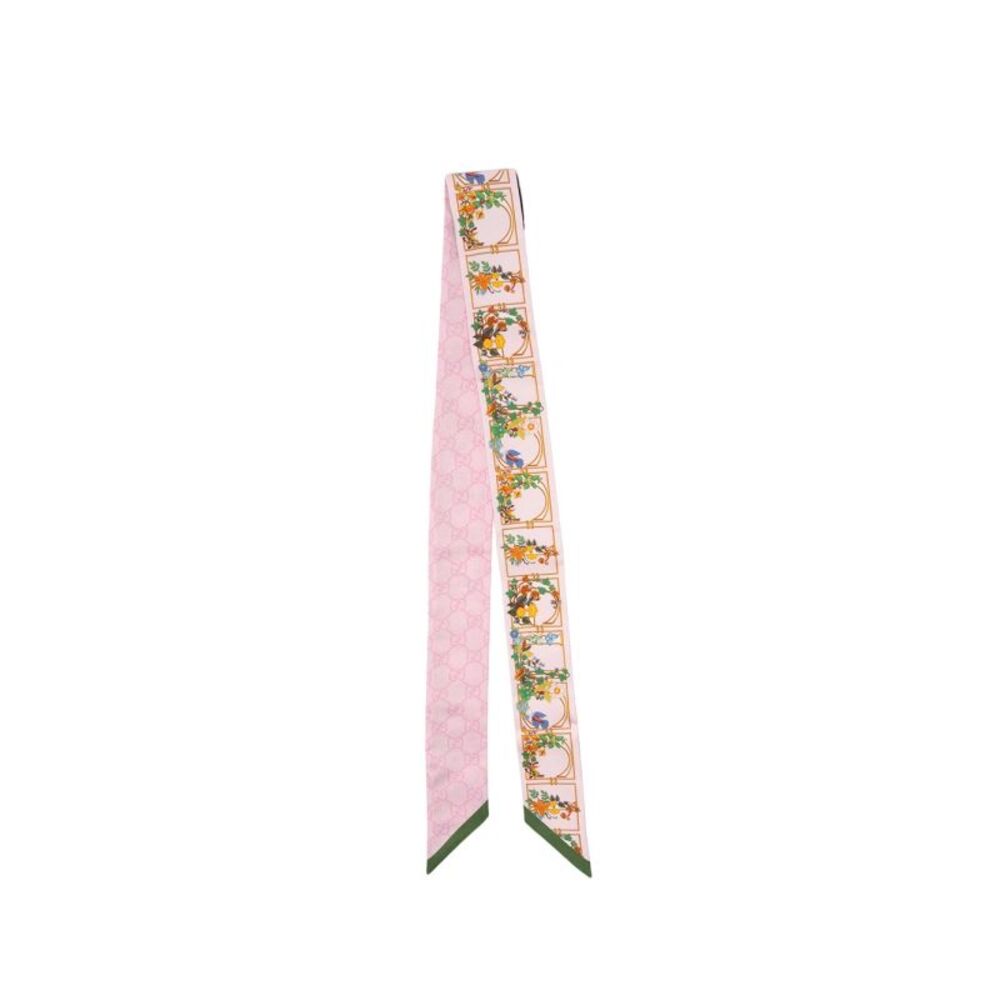 Gucci Women Printed Gg Silk Twill Jaquard Ribbon